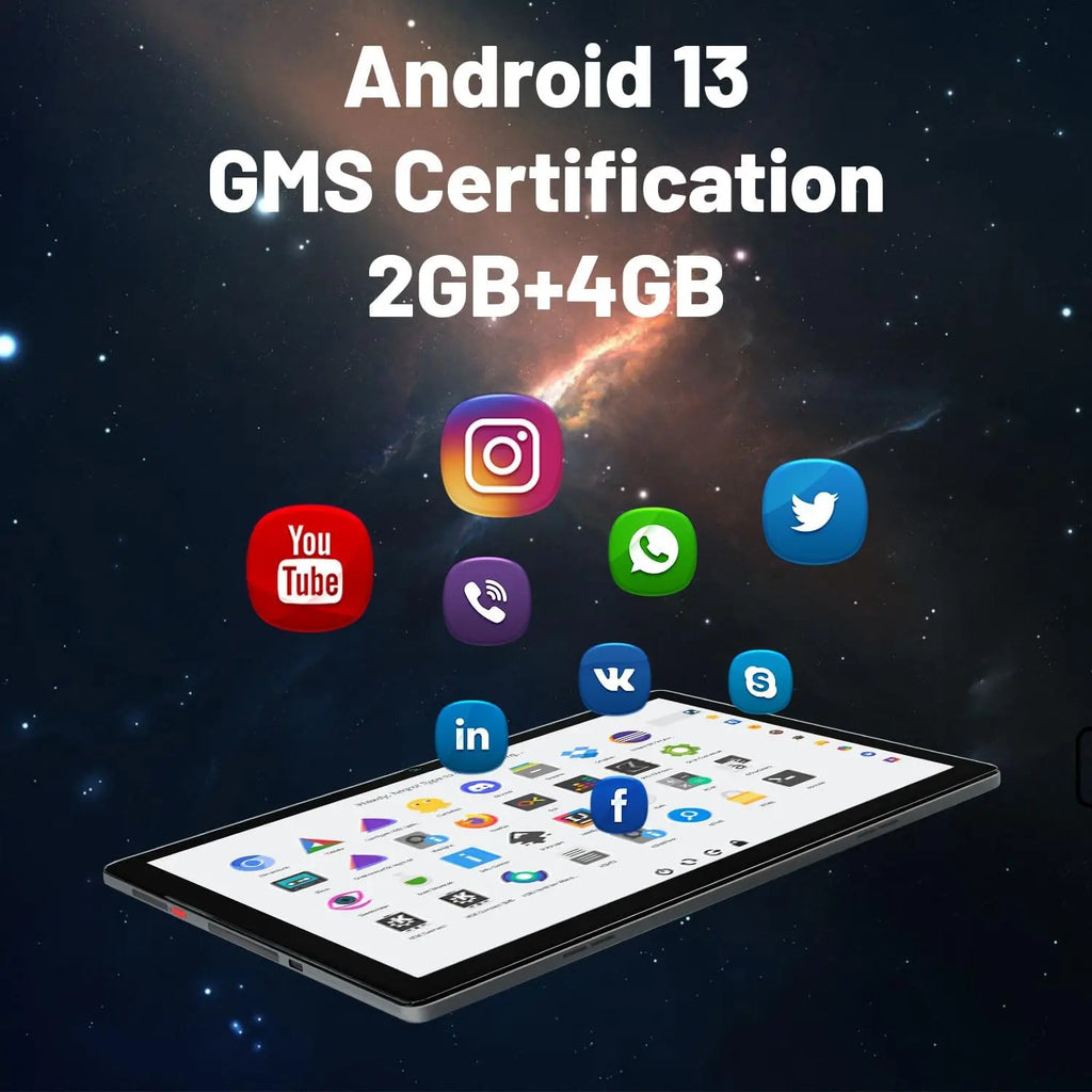 2025 NEW MB1001 Tablets 10.1" 1080P HD Display 2MP+5MP Camera 6GB RAM 64GB ROM 128GB Pad PC