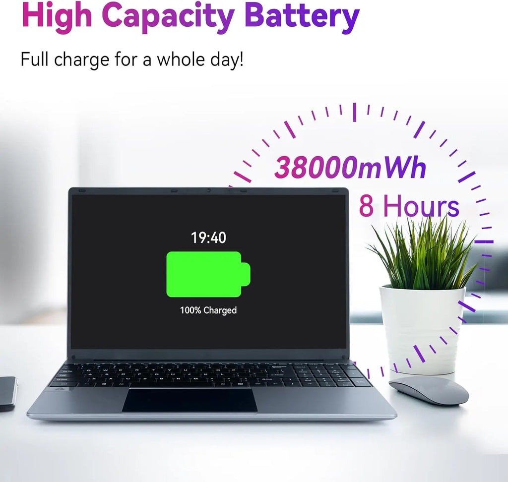 15.6 Inch Laptop 12GB DDR4 512GB SSD Intel N5095 Processor IPS Display 1080P Windows11