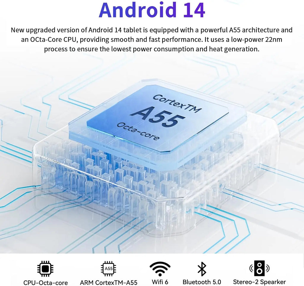 C108 Android Tablet 10.1 Inch Tablets Octa-Core 10GB RAM 128GB ROM With Case Headphones