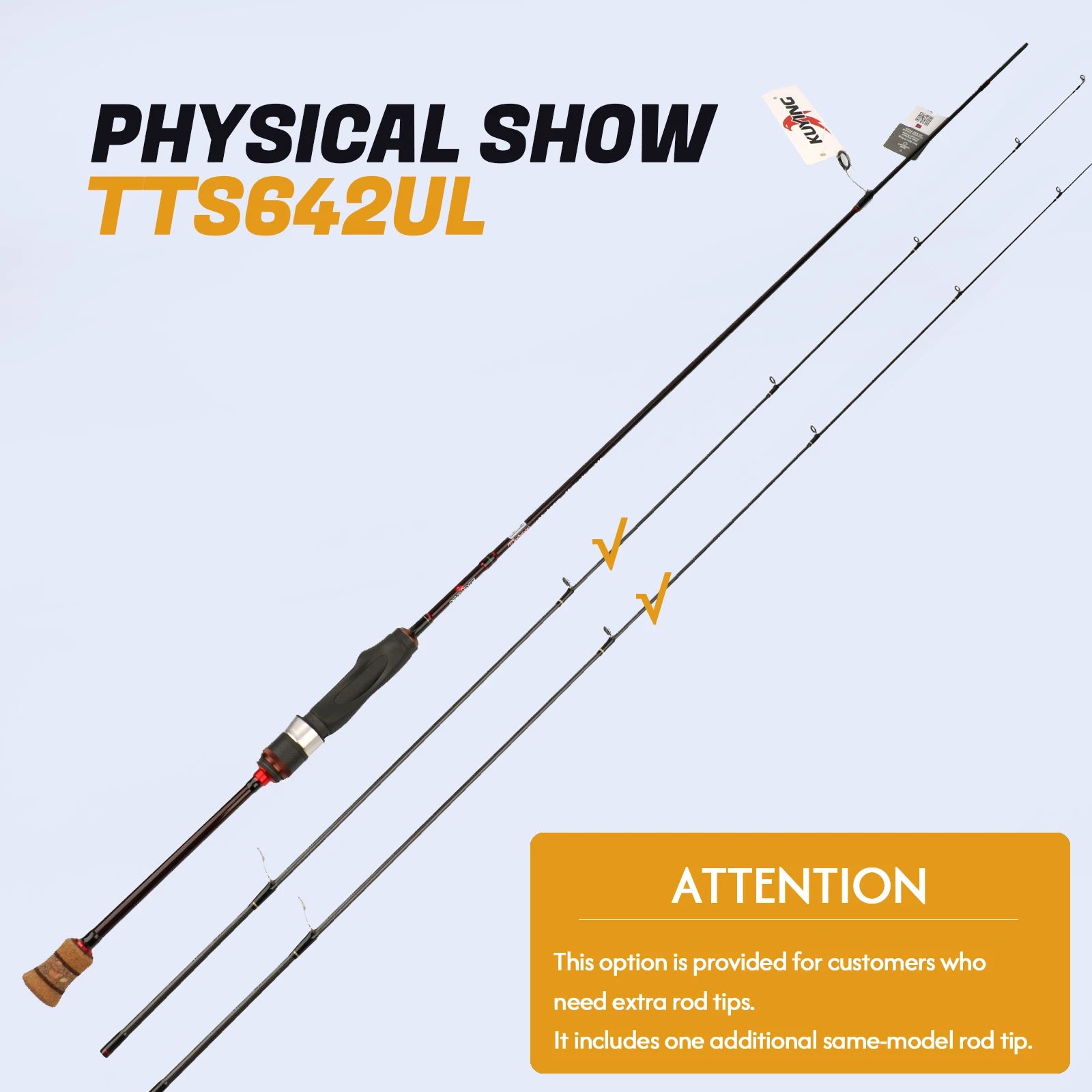 KUYING TETON TTC662L TTC632UL TTS662L TTC602LS TTS602LS Fishing Lure Rod Casting Spinning River Stream Carbon