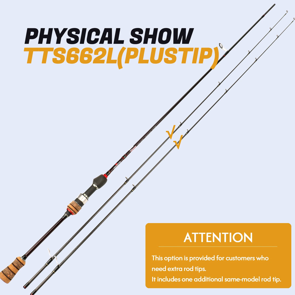 KUYING TETON TTC662L TTC632UL TTS662L TTC602LS TTS602LS Fishing Lure Rod Casting Spinning River Stream Carbon