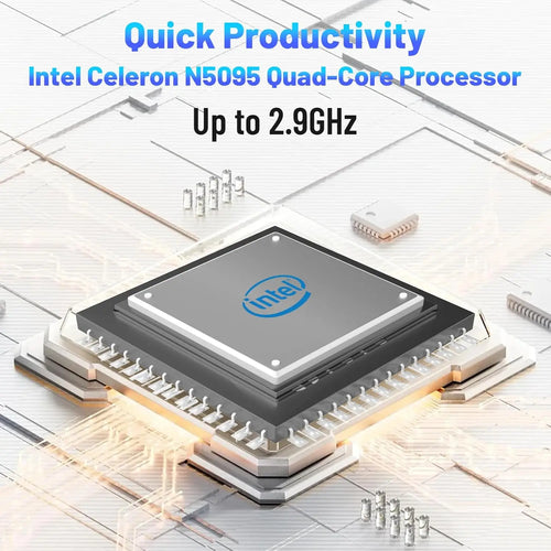 15.6 Inch Laptop Windows 11 Notebook 16G RAM 512GB SSD Quad-Core Intel Celeron N5095 Processors 1080P
