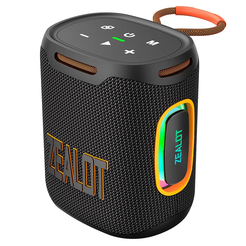 Zealot-S122 Bluetooth Speaker BT5.3 Wireless IPX6 Waterproof Shower Speaker