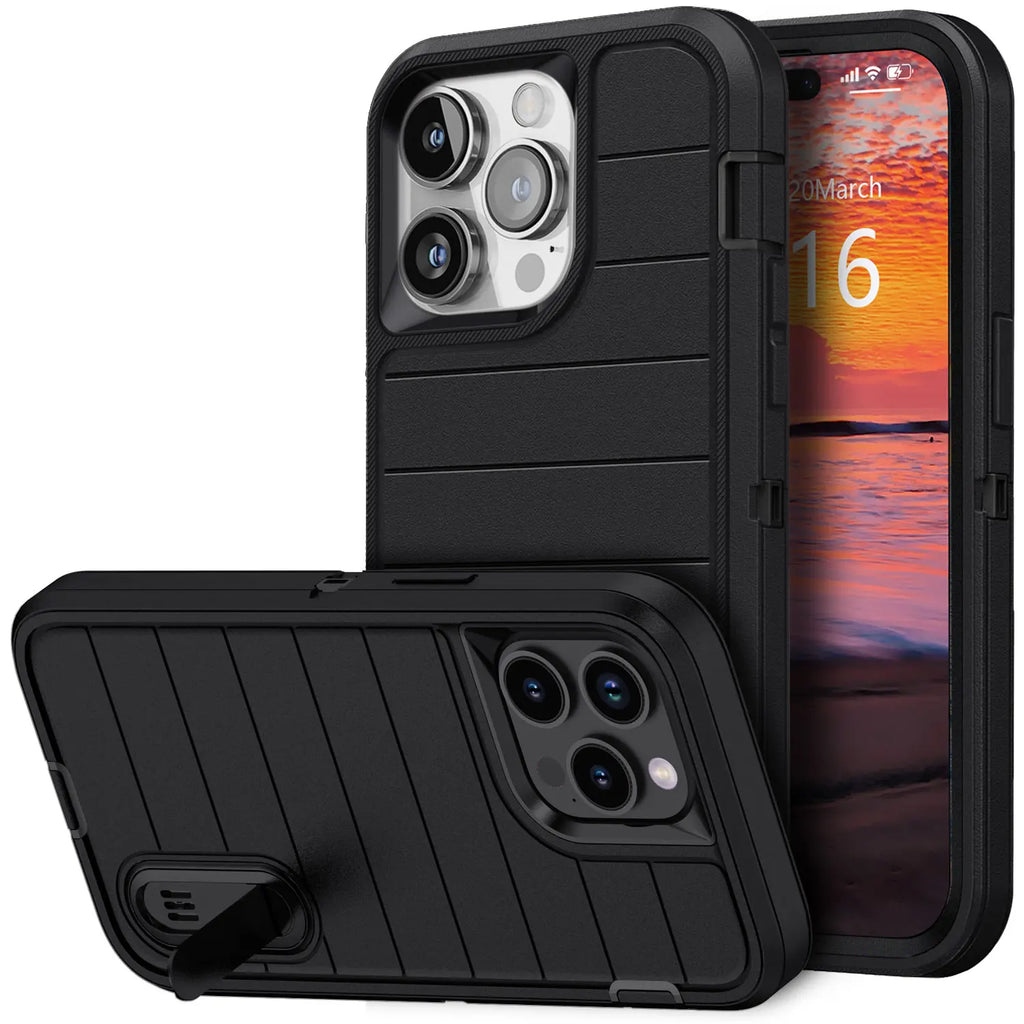 For iPhone 14/iPhone 14 Plus/iPhone 14 Pro/iPhone 14 Pro Max 5G 3-Layers Heavy Duty