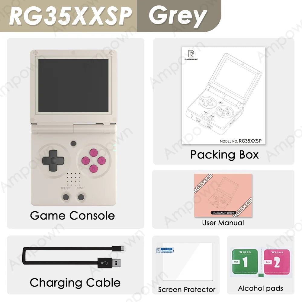 ANBERNIC RG35XXSP Flip Game Console 3.5'' IPS Screen