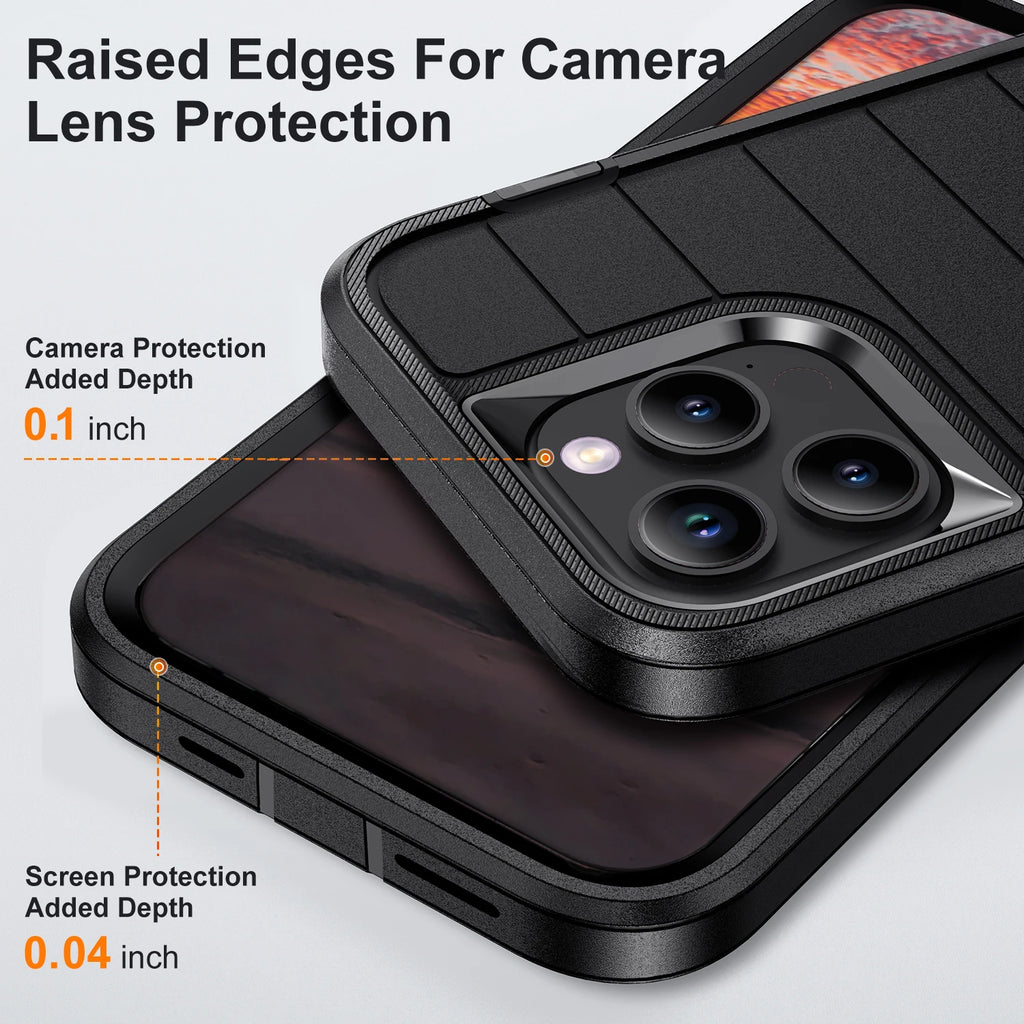 For iPhone 14/iPhone 14 Plus/iPhone 14 Pro/iPhone 14 Pro Max 5G 3-Layers Heavy Duty