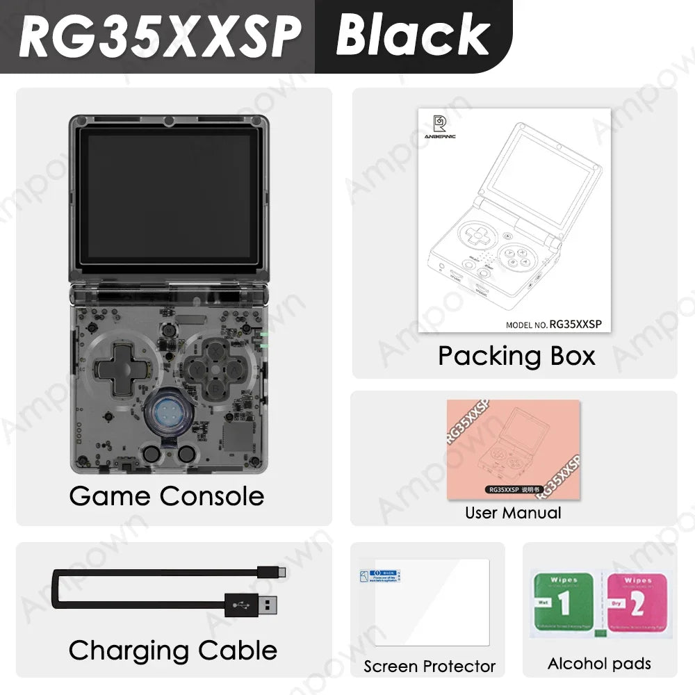 ANBERNIC RG35XXSP Flip Game Console 3.5'' IPS Screen