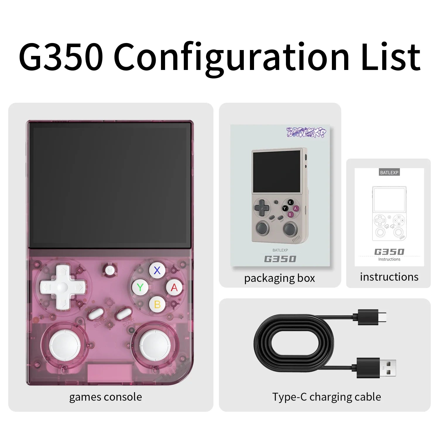 AMPOWN G350 Handheld Game Players Portable Game Console