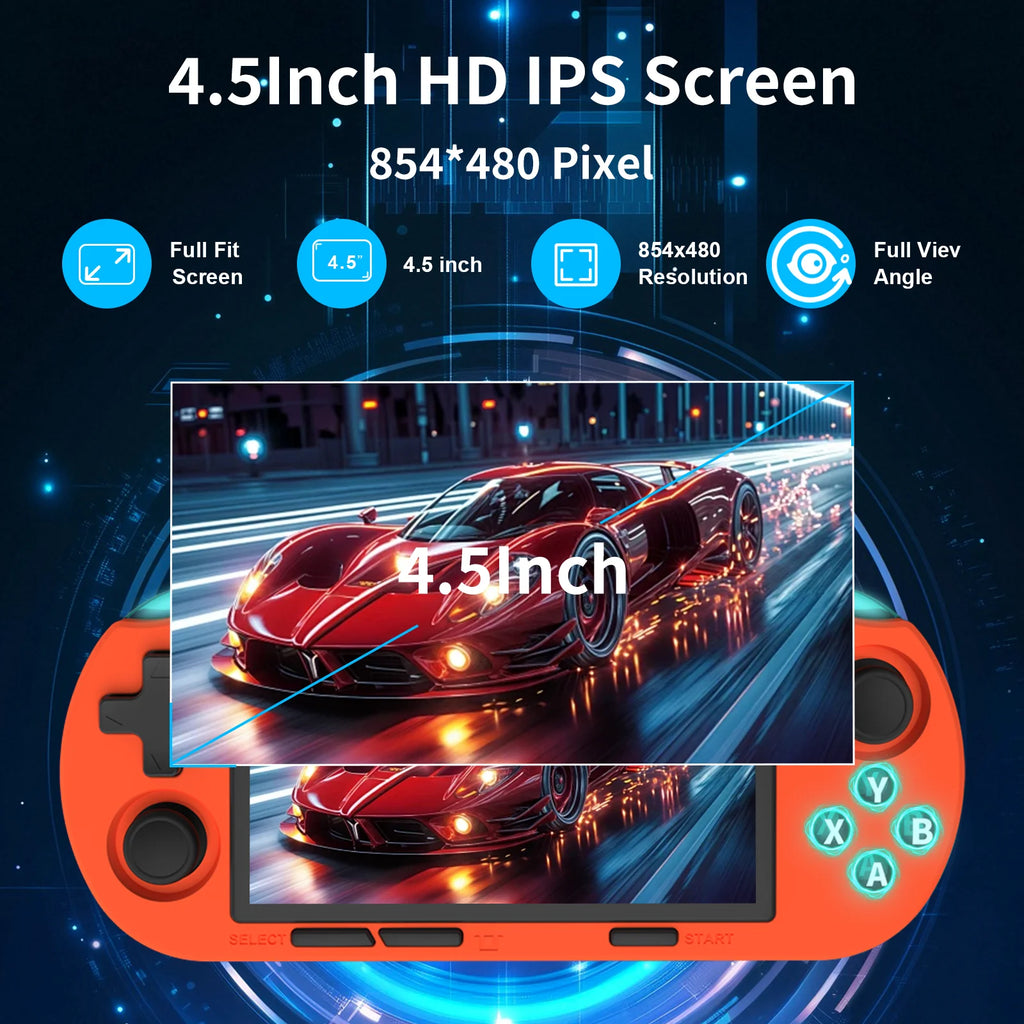 GAMINJA Handheld Console ANS16 4.5-inch IPS Screen