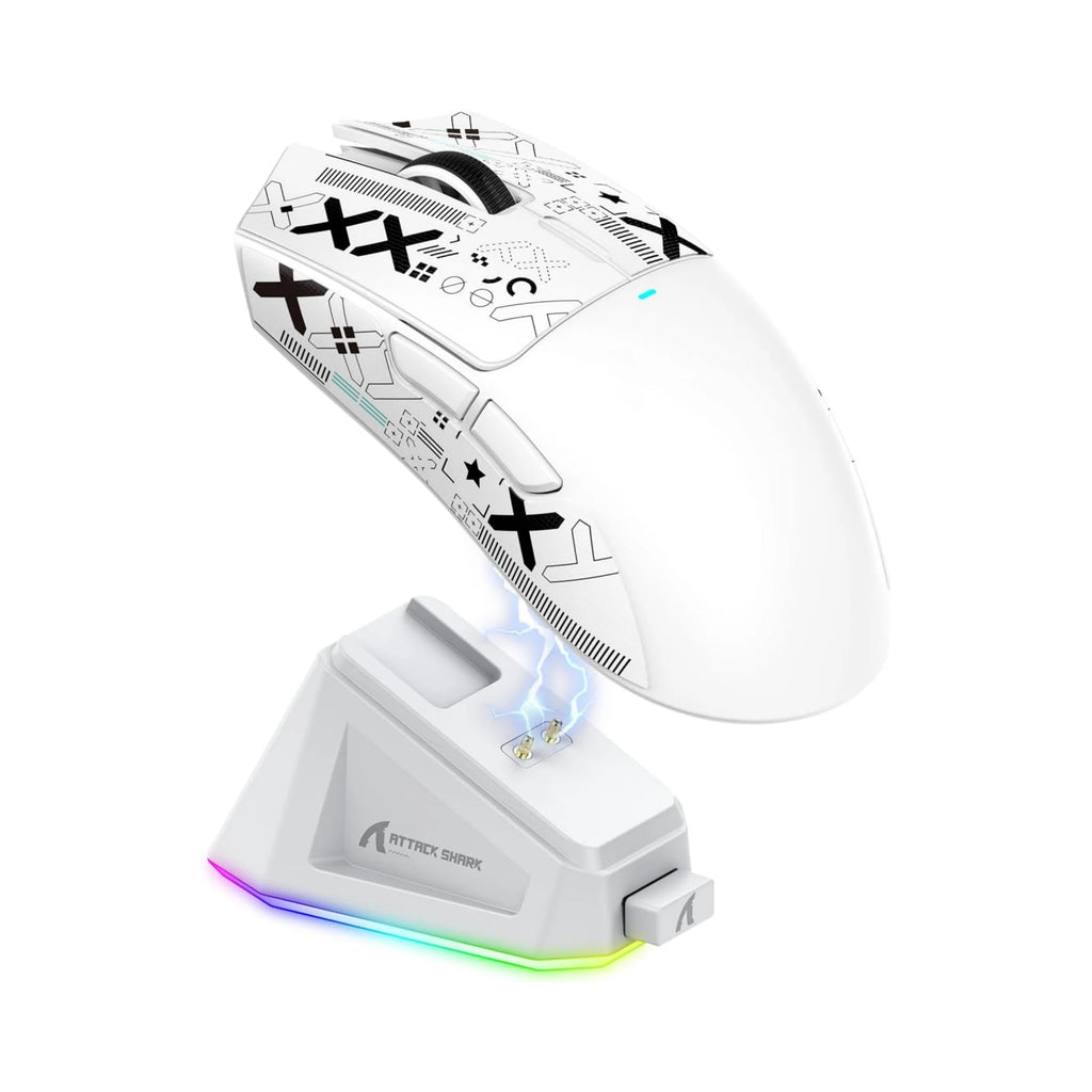 ATTACK SHARK X11 Lightweight Wireless Gaming Mouse with RGB Charging Dock