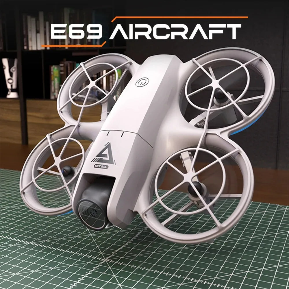 Screen-Controlled Aerial Drone with Dual Cameras, Optical Flow Positioning
