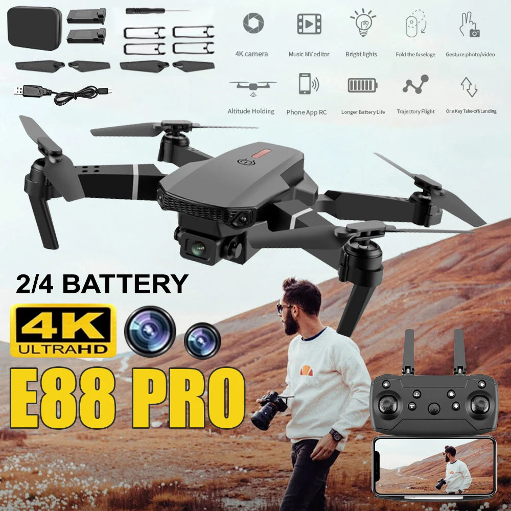 E88 Pro RC Drone WiFi FPV Height Hold