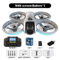 Screen-Controlled Aerial Drone with Dual Cameras, Optical Flow Positioning