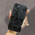 Fashion Letter & Butterfly Pattern Phone Case, All-inclusive  Compatible with IPhone 17 16 Pro Max 15 Pro 14Plus 13 12 11 XR XS