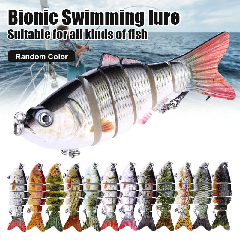5pcs Bionic Lures random color Realistic fish shape Fishing Bait Float Lure