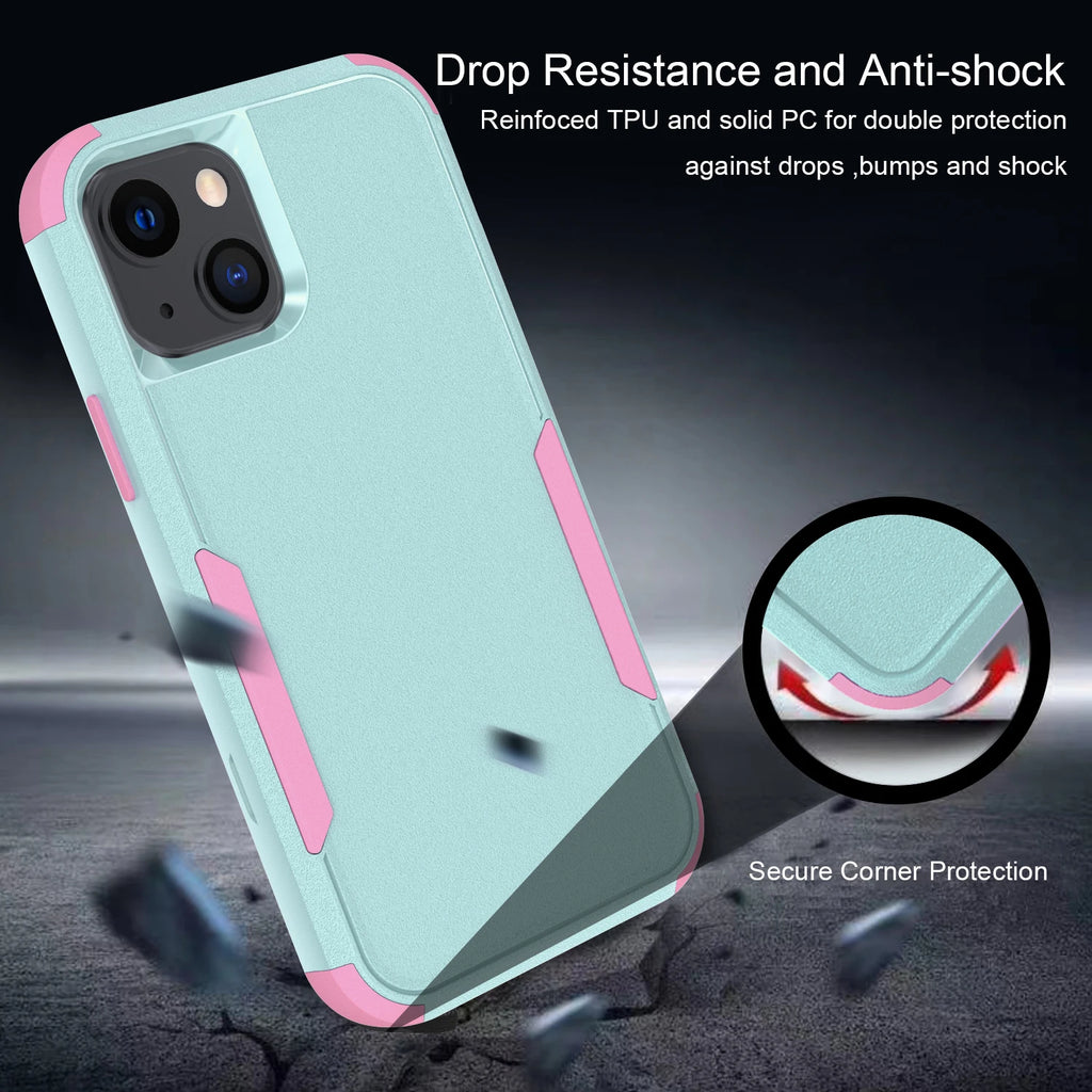 3 Layer Case for iPhone17 16 15 14 13 Pro Max Mini 12 11 7 8 Plus XS Max XR
