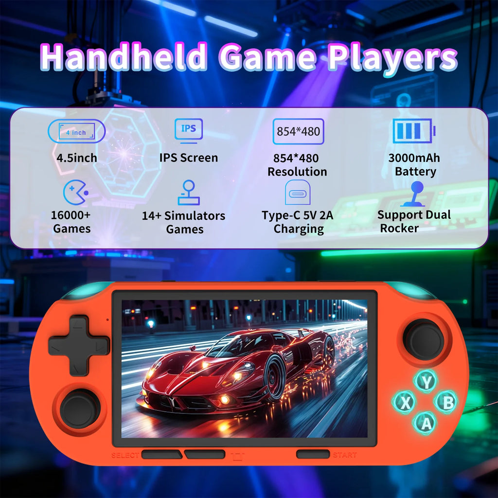 GAMINJA Handheld Console ANS16 4.5-inch IPS Screen