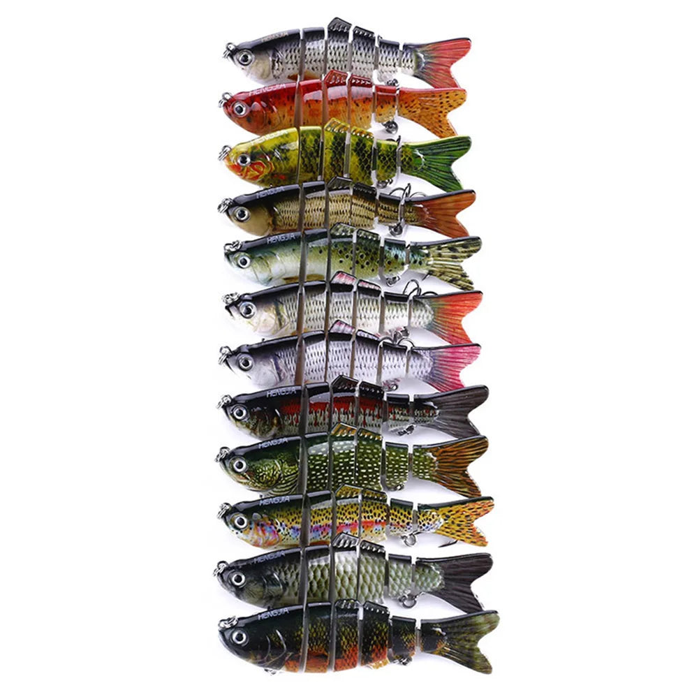 5pcs Bionic Lures random color Realistic fish shape Fishing Bait Float Lure