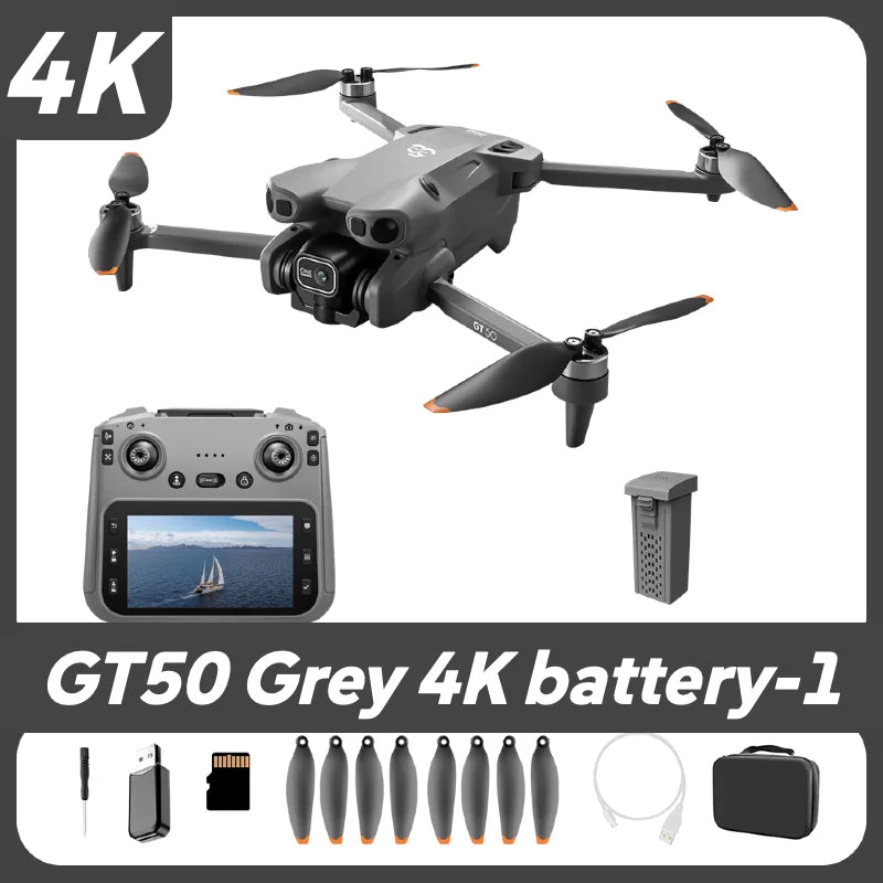 Best sales GT50 Drone 4.3-Inch Screen Remote Control 8K EIS 183g