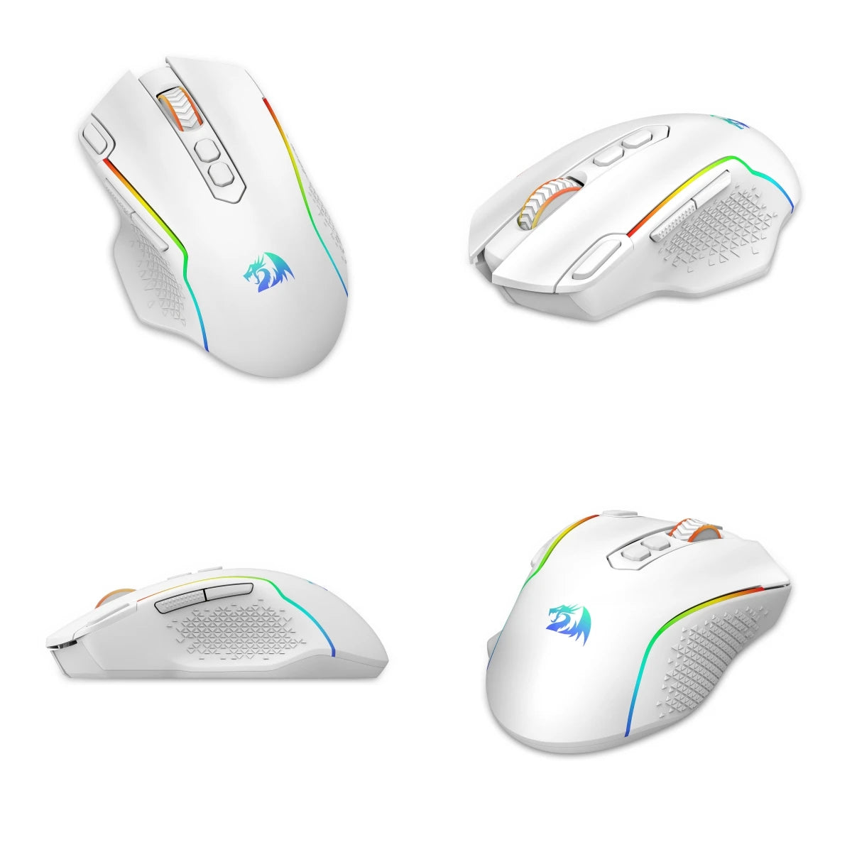 Redragon M810 Pro Wireless Gaming Mouse, 10000 DPI Wired Gamer Mouse w/ Rapid Fire Key