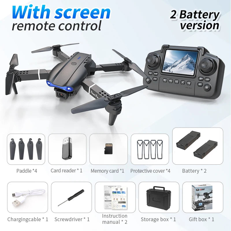 E99 PRO Drone Screen Control Aerial Drone High Definition Dual Camera