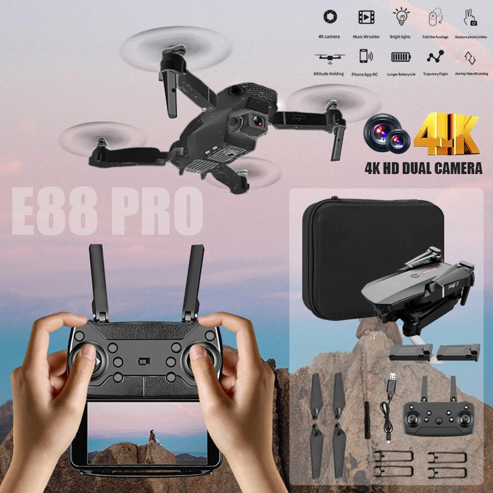 E88 Pro RC Drone WiFi FPV Height Hold