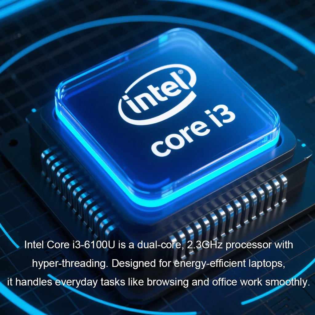 15.6 inch i3 laptop Computer Intel Core i3 6100U 16GB RAM 1TB 2TB SSD 5000mAh Windows 11