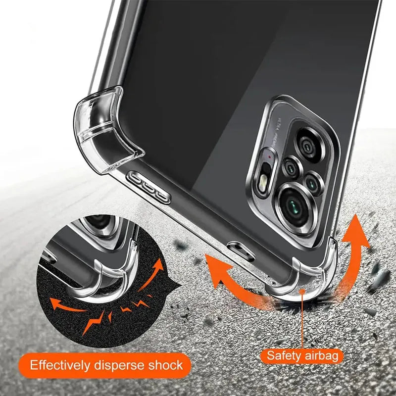 Airbag Silicone TPU Bumper Shockproof Back Cover for Honor Magic6 Lite Magic5 Lite Magic 6 5 Pro Clear Protectors