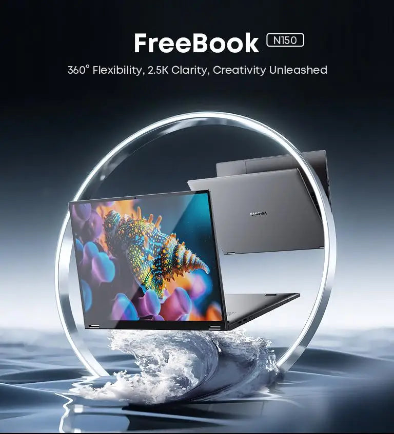CHUWI FreeBook 2-in-1 Laptop 13.5'' Intel N150(UP to 3.6GHz) 16GB LPDDR5 RAM 512GB SSD  Windows 11