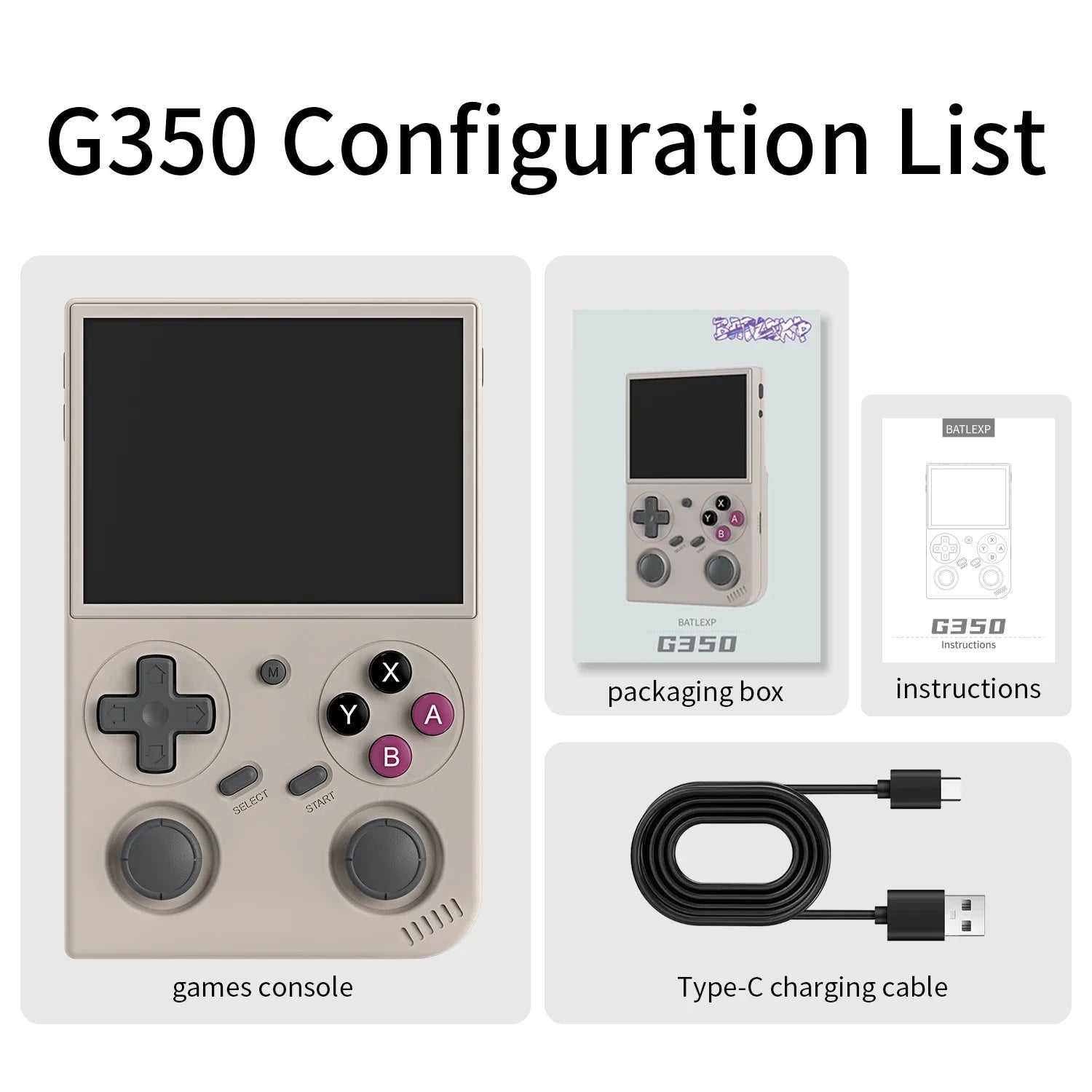 AMPOWN G350 Handheld Game Players Portable Game Console