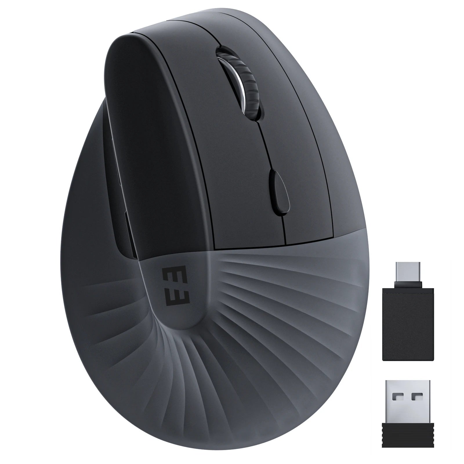 SEENDA Vertical Wireless Mouse Type C Rechargeable Ergonomic USB & Type C Mice