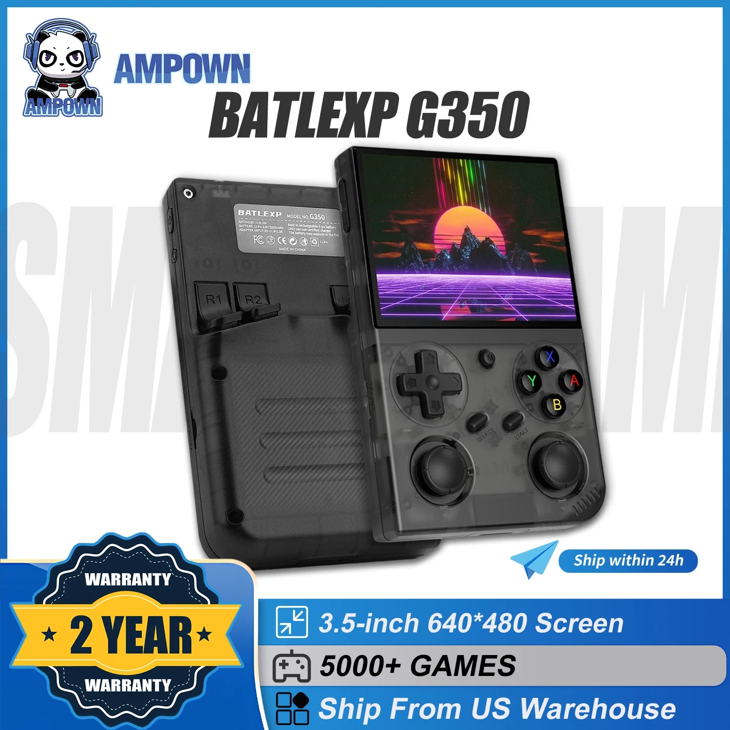 AMPOWN G350 Handheld Game Players Portable Game Console