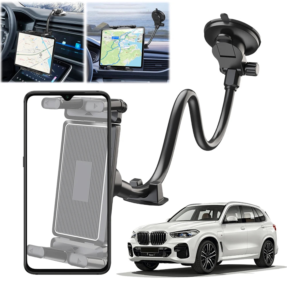 Suction Cup Windshield Car Tablet Mount Adjustable Dashboard Phone Tablet Holder T