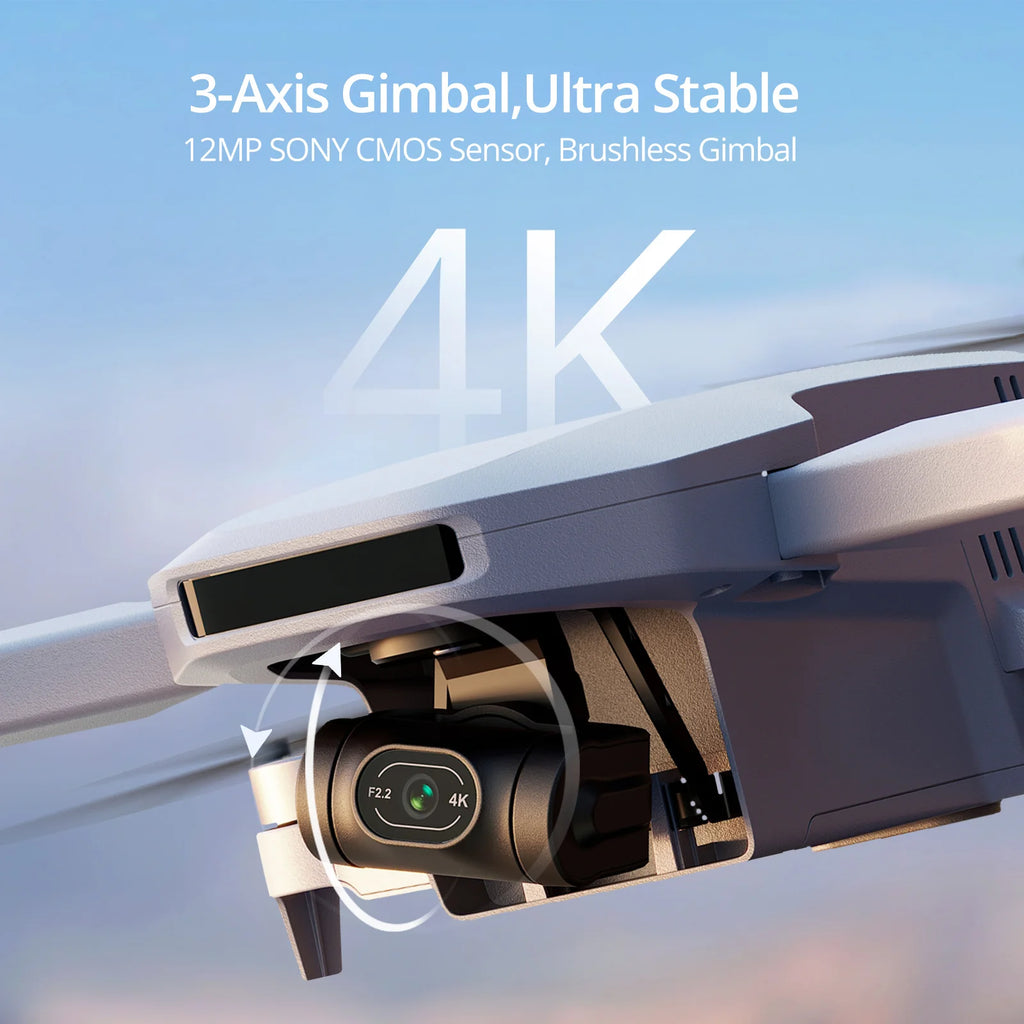 Potensic C0 Mini Drone 3 Axis Gimbal 6KM GPS 4K Professional Camera Drones