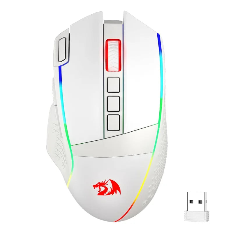 Redragon M991 Wireless Gaming Mouse 26000 DPI 3-Mode Gamer 9 Macro Buttons RGB Backlight