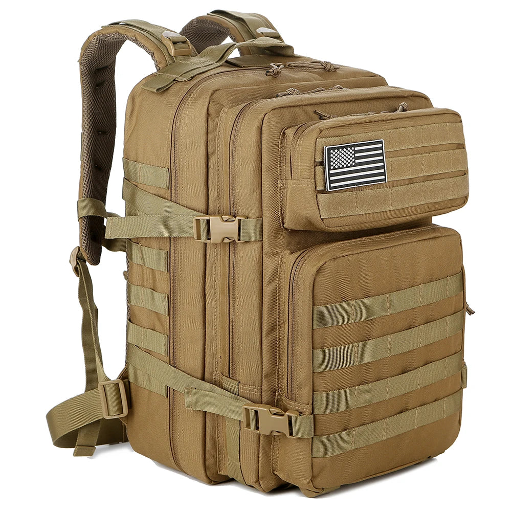 45L Tactical Fishing Backpack Large 3 Day Outdoor Rucksack