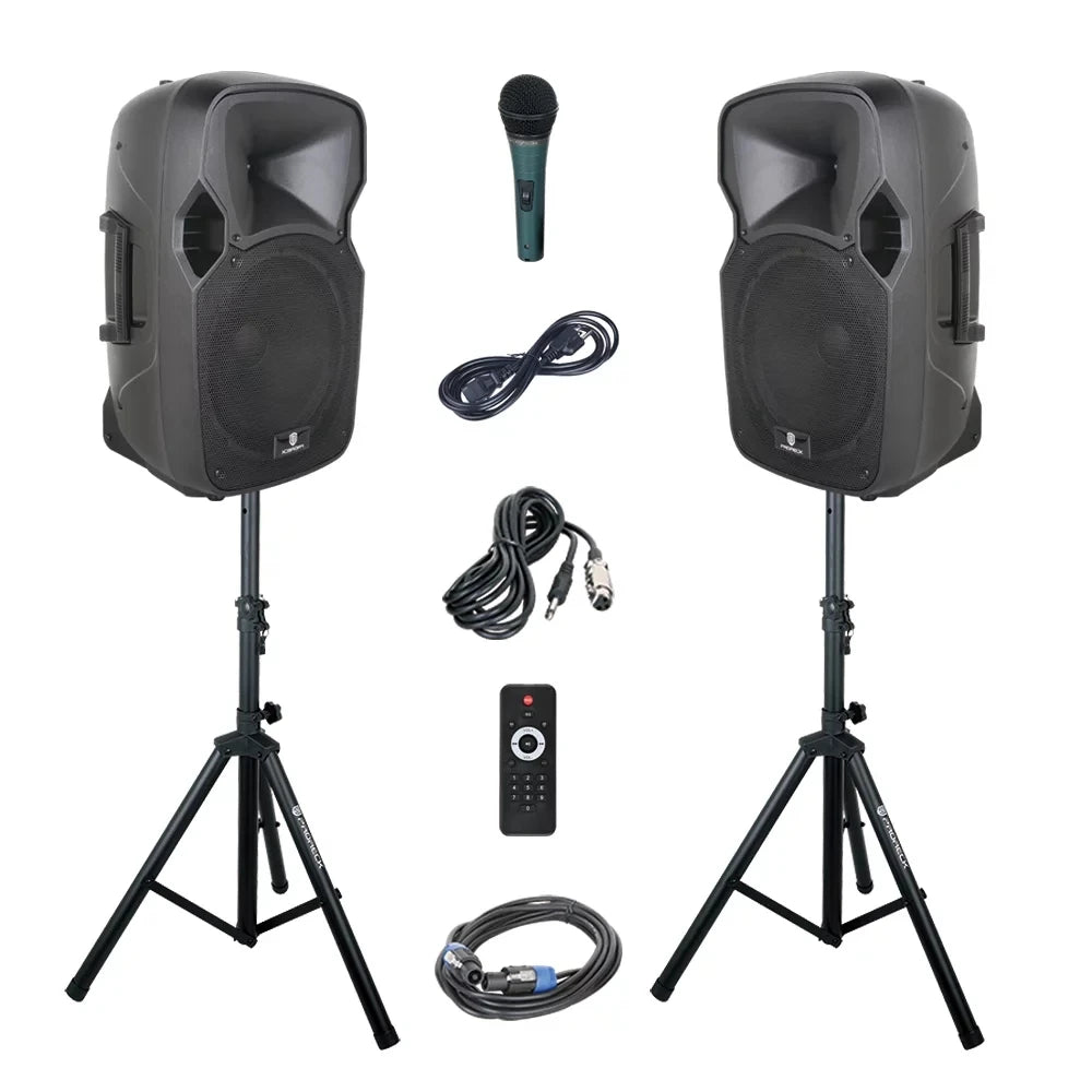 PRORECK PARTY 12 Portable 12-Inch Woofer 2-Way Powered PA Speaker System
