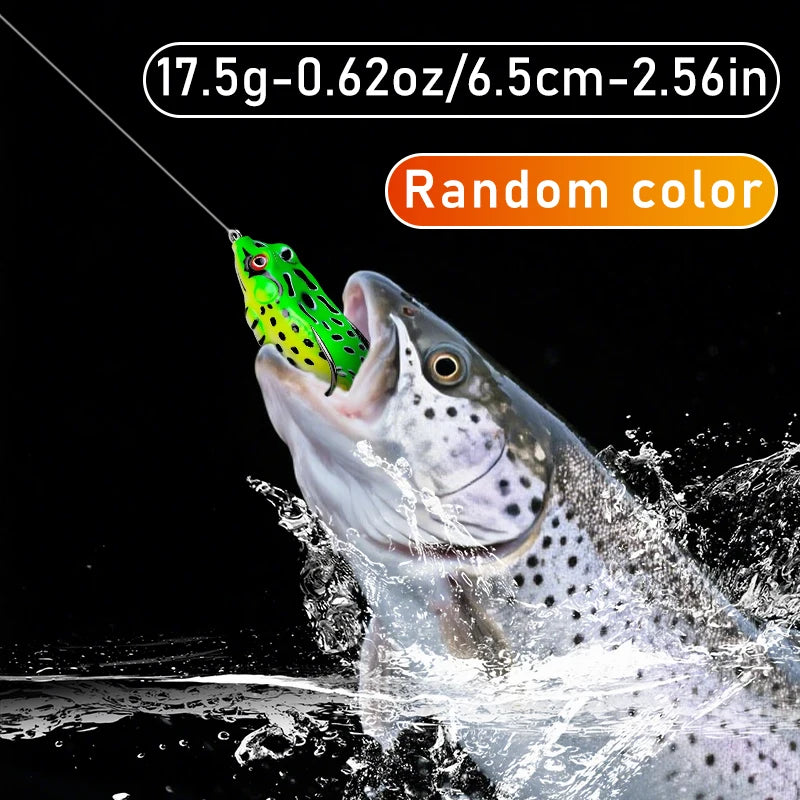 10pcs Frog Shape Lure Soft Tube Bait Plastic Fishing Lure