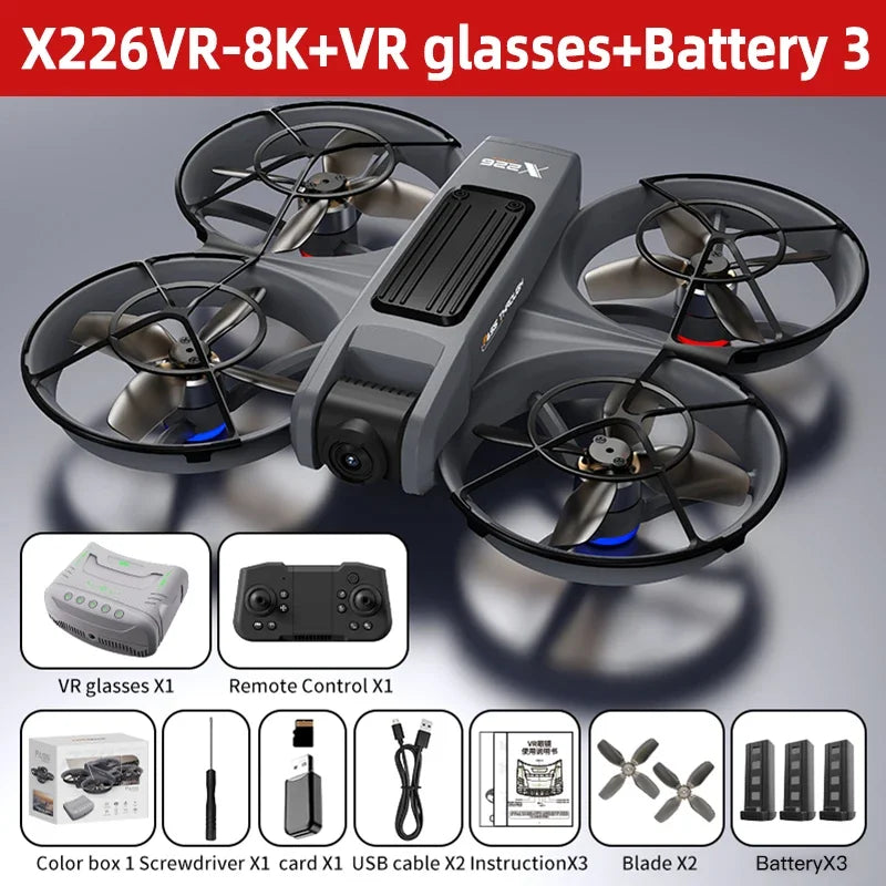 For Xiaomi X226/VR RC Drone 8K Professional 4K HD Dual Camera Brushless Motor