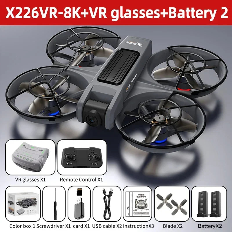 For Xiaomi X226/VR RC Drone 8K Professional 4K HD Dual Camera Brushless Motor