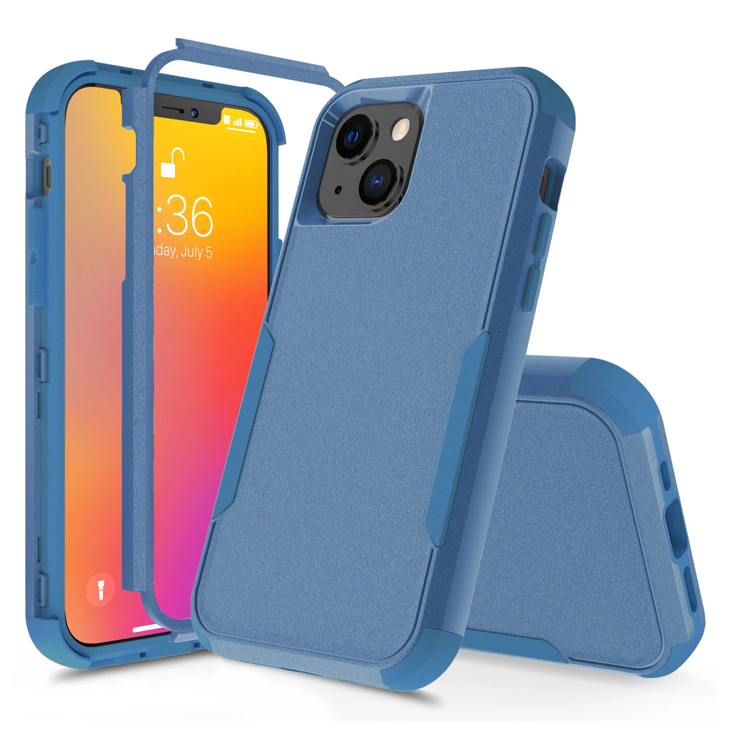 3 Layer Case for iPhone17 16 15 14 13 Pro Max Mini 12 11 7 8 Plus XS Max XR