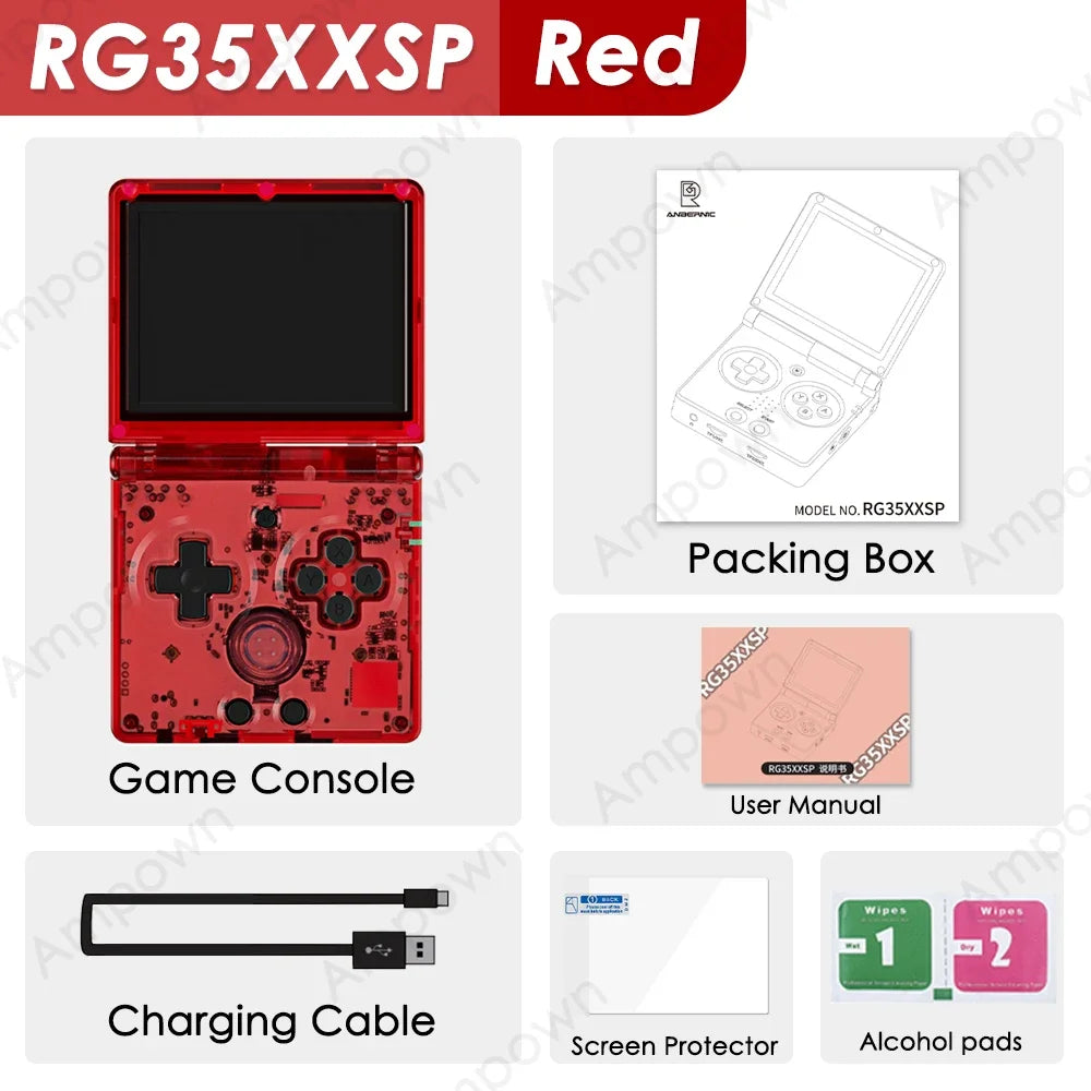 ANBERNIC RG35XXSP Flip Game Console 3.5'' IPS Screen