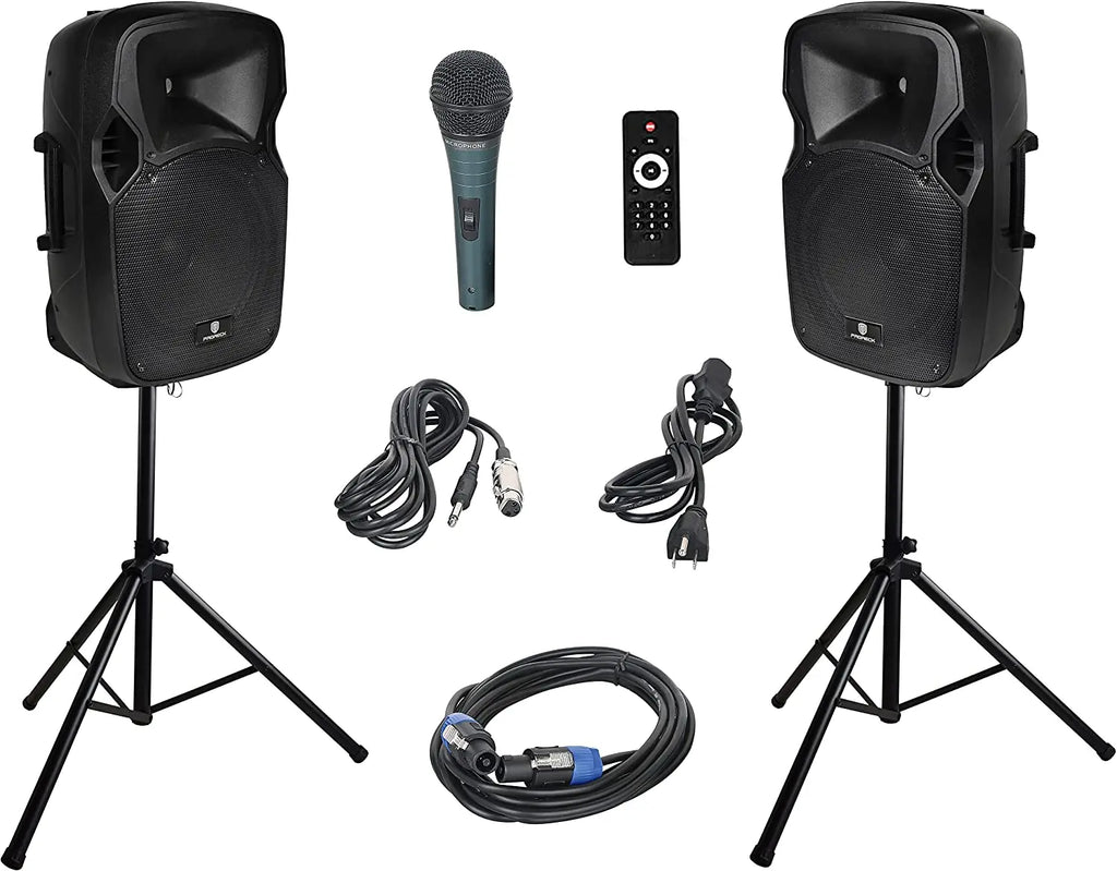 PRORECK PARTY 12 Portable 12-Inch Woofer 2-Way Powered PA Speaker System