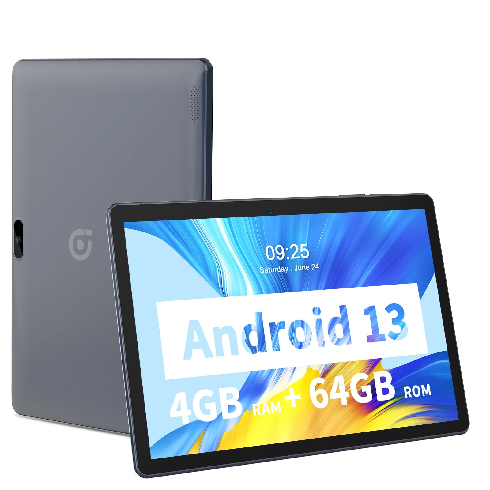 PRITOM 10.1 Inch Tablet PC Android 13 64 GB Quad Core Touch Screen WiFi
