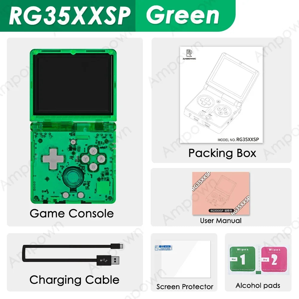 ANBERNIC RG35XXSP Flip Game Console 3.5'' IPS Screen