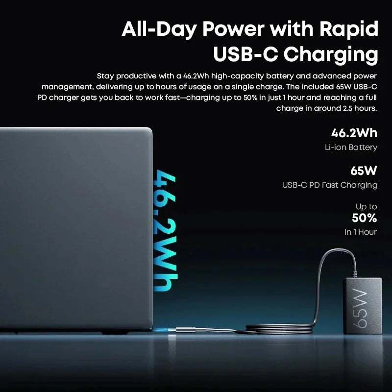 CHUWI CoreBook X Gaming Laptop AMD R5-7430U 16GB DDR4 RAM 512GB SSD 14.1 inch 2K Screen  Windows 11