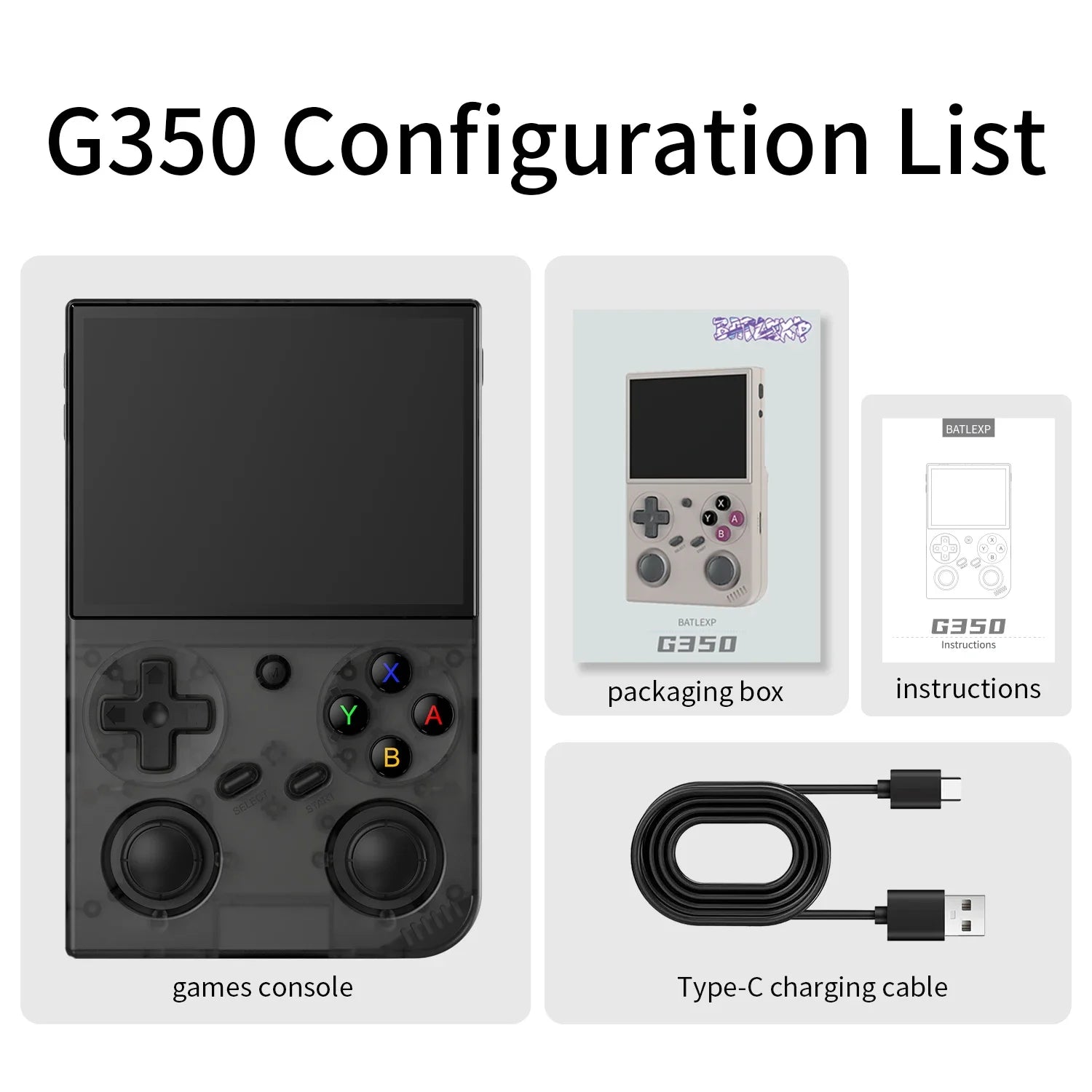 AMPOWN G350 Handheld Game Players Portable Game Console