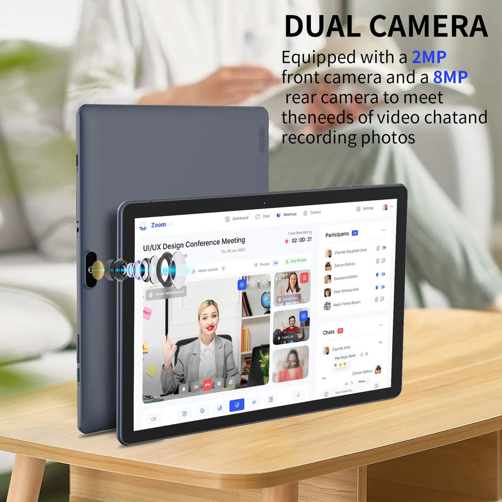PRITOM 10.1 Inch Tablet PC Android 13 64 GB Quad Core Touch Screen WiFi