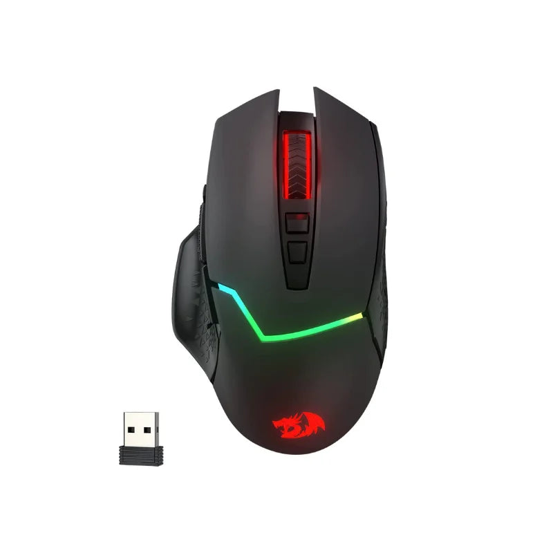 Redragon M690 PRO Wireless Gaming Mouse 8000 DPI Wired Mouse Rapid Fire Key 8 Macro Buttons
