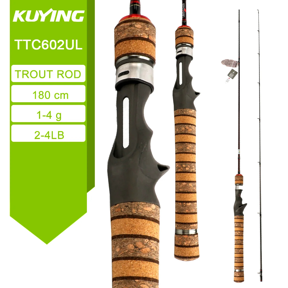 KUYING TETON TTC662L TTC632UL TTS662L TTC602LS TTS602LS Fishing Lure Rod Casting Spinning River Stream Carbon